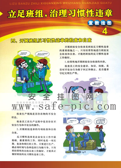 立足班組、治理習慣性違章掛圖